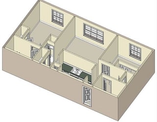 2 Bed - 2 Bath |910 sq ft