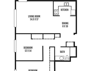 Floor Plan Classic - Two Bedroom