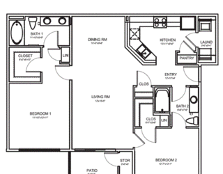 Floor Plan Plan 2B First Floor