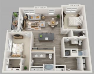 RAVENEL-1 Floor Plan at The Ashley, South Carolina, 29407