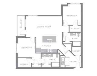 RUCKER-2 Floor Plan at The Ashley, South Carolina