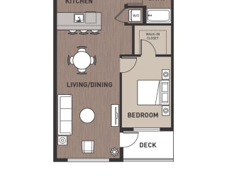 Floor Plan 1 Bedroom Plan 1A2