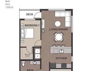 Floor Plan 2 Bedroom Plan 2A