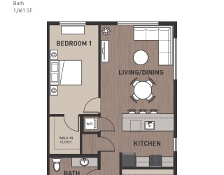Floor Plan 2 Bedroom Plan 2C