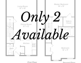 only 2 available layouts for a living room and dining room with floor plans
