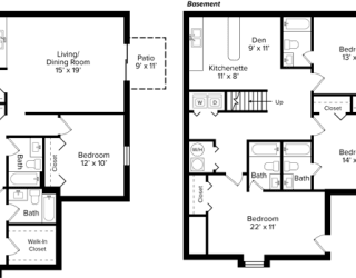 the floor plan of the adaptable roommates house