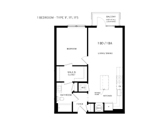 1F Floor Plan at Canvas, Hyattsville
