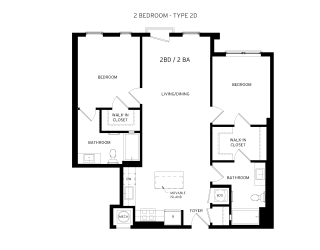 2D Floor Plan at Canvas, Maryland