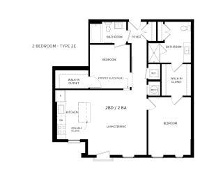 2E Floor Plan at Canvas, Maryland, 20781