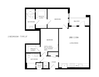 2F Floor Plan at Canvas, Hyattsville, MD 20781
