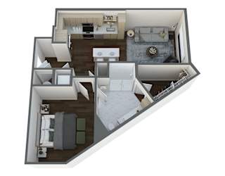 a234 floor plan  a303  the retreat  apartment homes  670 sq