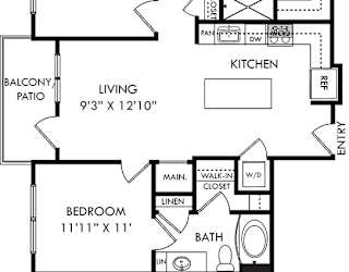 a floor plan of a house with bedrooms and a living room