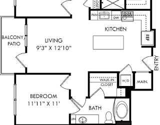 a floor plan of a house with bedrooms and a living room
