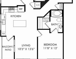 A black and white image of a floor plan for a home.