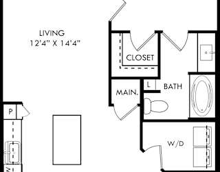 Floor Plan Harris with Assigned Garage
