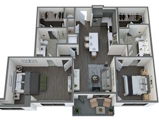 the 1122 square foot 1 bedroom floor plan  apartments