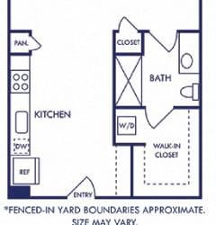 Floor Plan Barzona with Fenced-in Yard