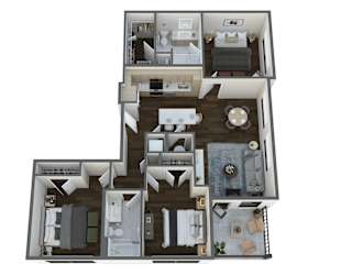 the citrus 303 floor plan  residences  276 square feet