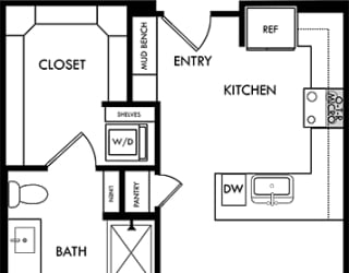 a schematic diagram of a floor plan of a house