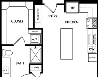 a schematic diagram of a floor plan of a house