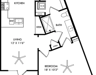 a schematic diagram of a floor plan of a house