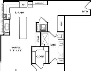 a floor plan of a house with bedrooms and a living room
