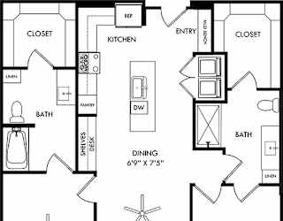 a schematic diagram of a floor plan of a house