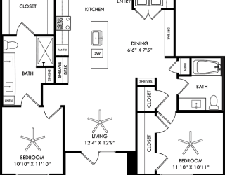 a schematic diagram of a floor plan of a house