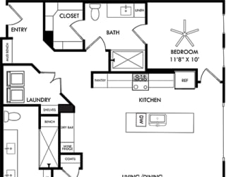a floor plan of a house with bedrooms and bathrooms and a living room
