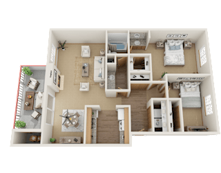 Floor Plan 2x1