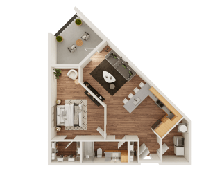 A2 Floor Plan at Timber Club, St. Peters Missouri