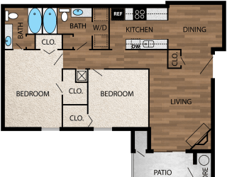 Floor Plan B2A - Renovated