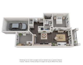A5 Floorplan w/ Garage