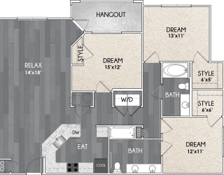 Floor Plan C2 ADA Apartment
