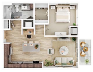 1 bed 1 bath I at The Mera, St Louis Park, MN 55426