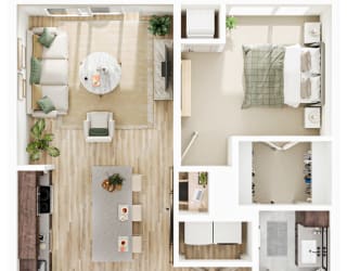 1 bed 1 bath L at The Mera, Minnesota 55426