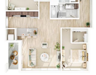 2 bed 2 bath E at The Mera, St Louis Park, MN 55426
