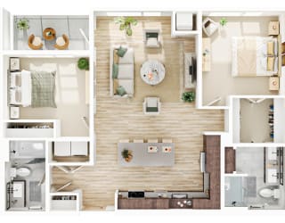 2 bed 2 bath A at The Mera, St Louis Park, Minnesota