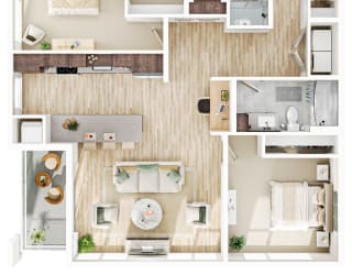 2 bed 2 bath F at The Mera, St Louis Park, MN