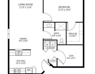 Heritage Place Apartments 55+ Community in Rogers, MN 1 Bedroom 1 Bathroom