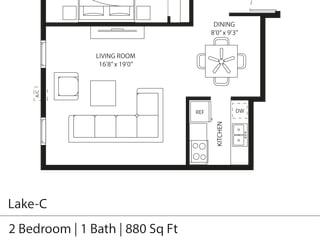 Lake-C Floor Plan at Silver Lake, New Brighton, MN