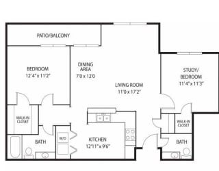 Mallard Creek Apartments in Golden Valley, MN 2 Bedroom 1.5 Bath
