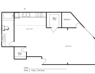 Cedars Lakeside Apartments in Little Canada, MN Studio Apartment