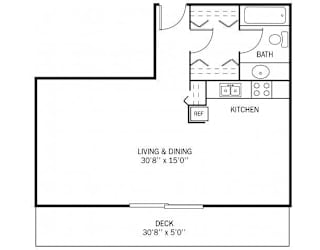 Kellogg Square Apartments in St. Paul, MN Studio Apartment