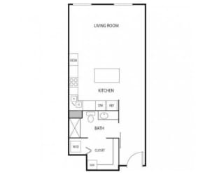 Lowertown Lofts in St. Paul, MN Studio Apartment