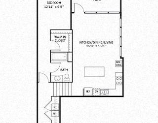 Kellogg Square Allegro Floor Plan at Kellogg Square, Minnesota, 55101