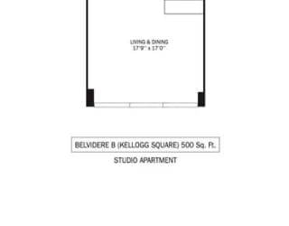 Kellogg Square Apartments in St. Paul, MN Studio Apartment