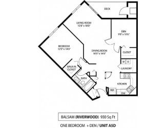 Balsam Floor plan at The Riverwood, Lilydale, MN, 55118