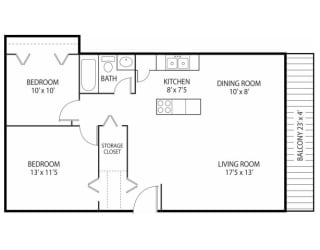 Beach South at the Lake Apartments in Robbinsdale, MN 2 beds 1 bath