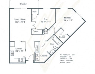 the plan of the apartment has bedrooms and a living room